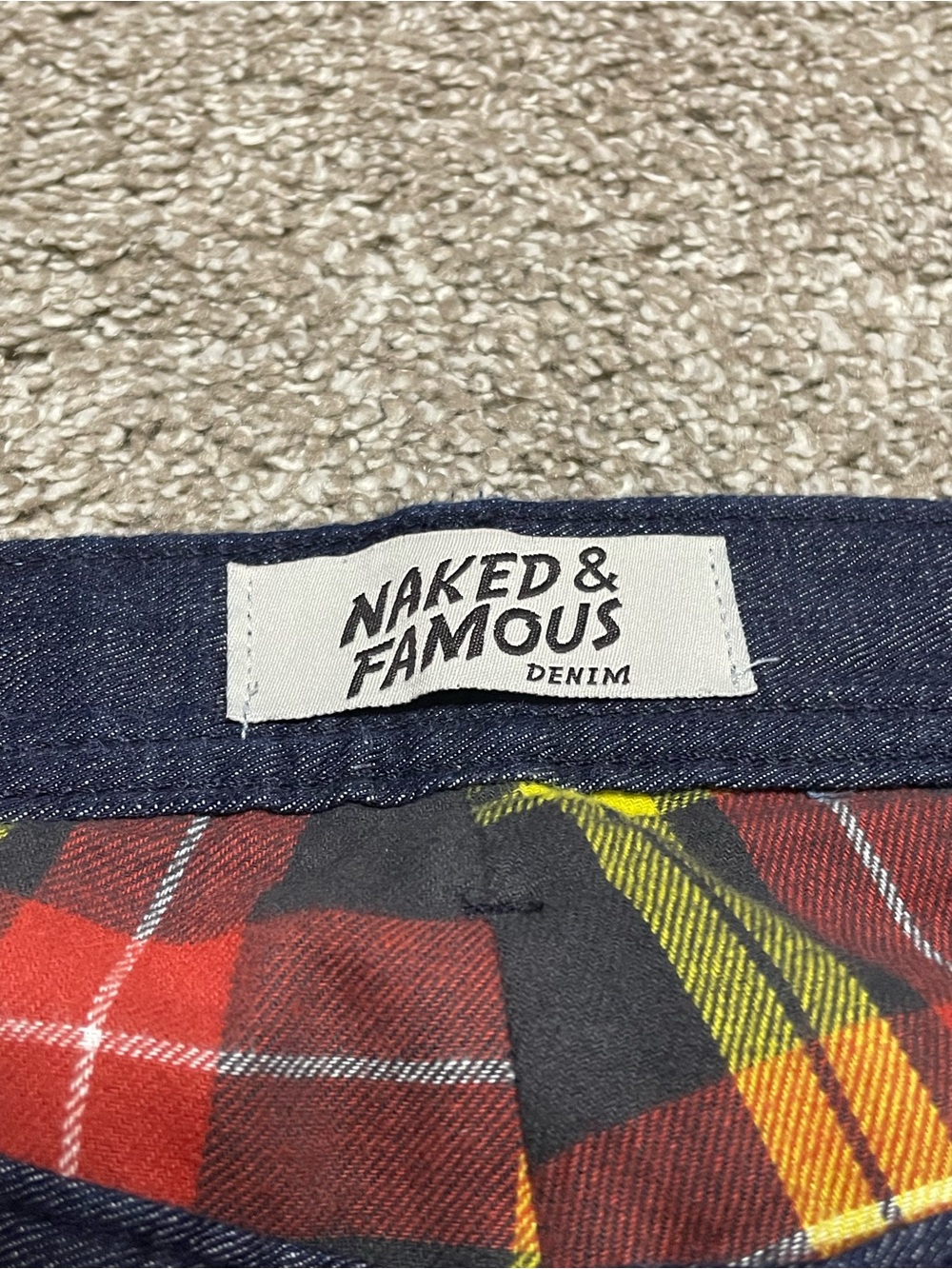 Naked & Famous Selvedge Denim Weird Guy Blanket Lined Jeans Men’s 34 - Picture 7 of 8